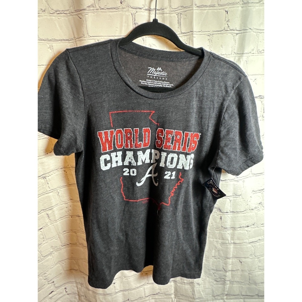 Majestic Threads Braves World Series Champions 2021 Graphic T-Shirt XL